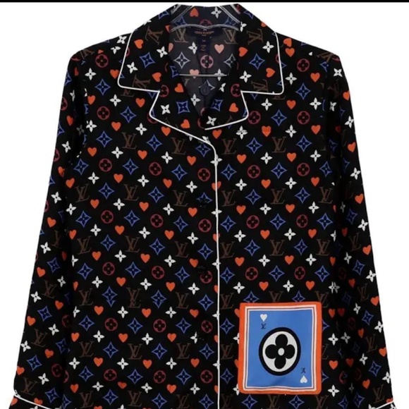Lois Vuitton Monogram Pajama Top - Picture 1 of 2